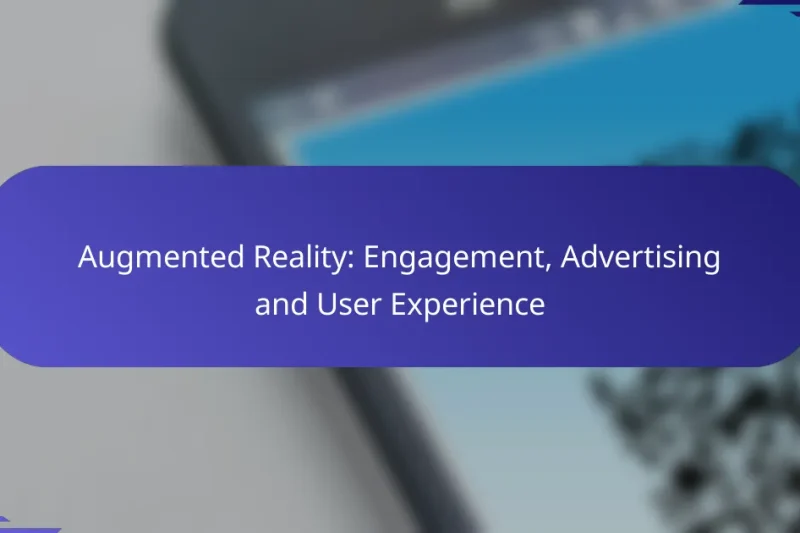 Realitate Augmentată: Implicare, Publicitate și Experiența Utilizatorului