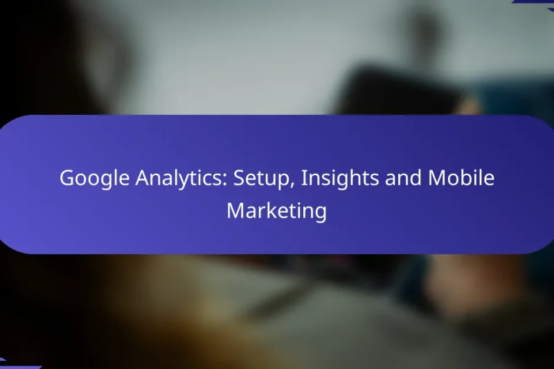 Google Analytics: Configurare, Insight-uri și Marketing Mobil