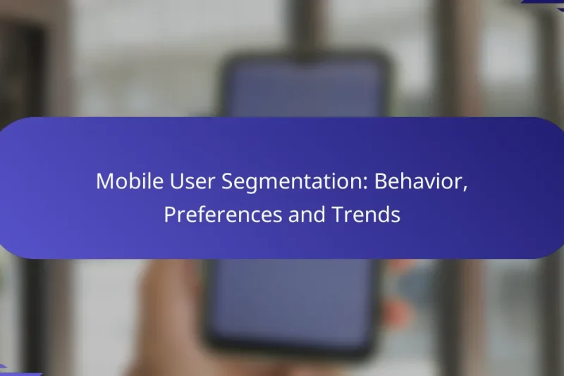 Segmentarea utilizatorilor mobili: comportament, preferințe și tendințe